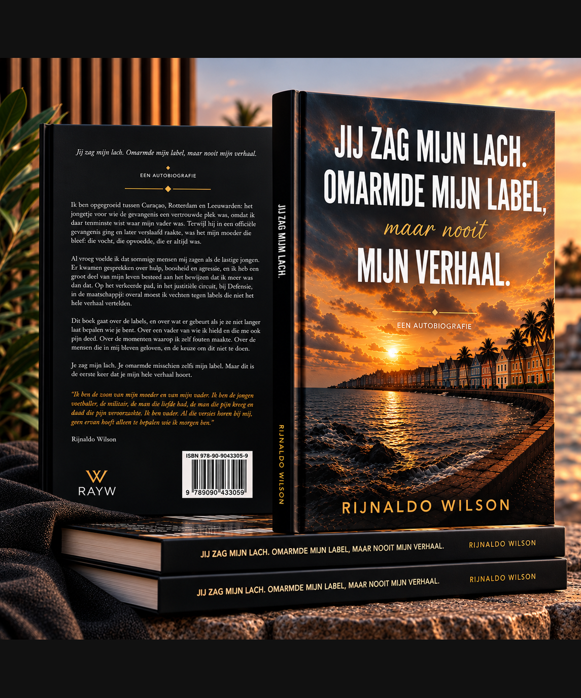 Jij zag mijn lach, het boek van Rijnaldo Wilson